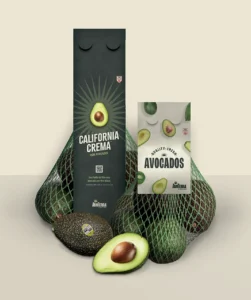 A bag of avocados